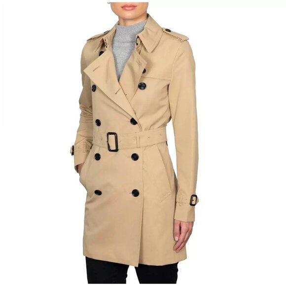 BURBERRY Harbourne Trench Coat Honey Size 2 - Picture 2 of 16